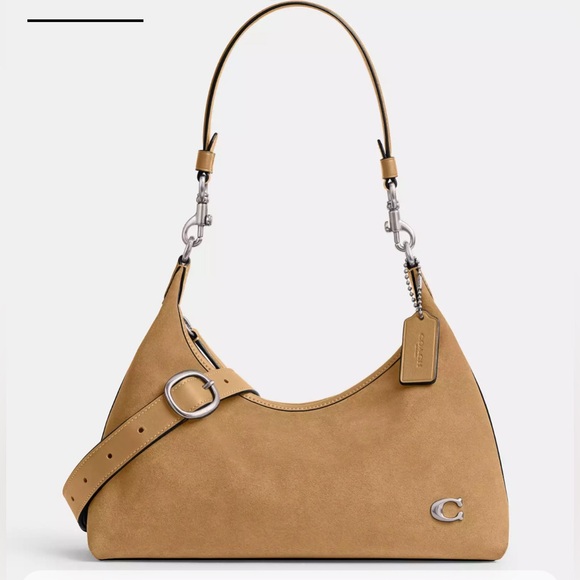 Coach Juliet Shoulder bag in Suede Peanut Tan - Picture 3 of 15
